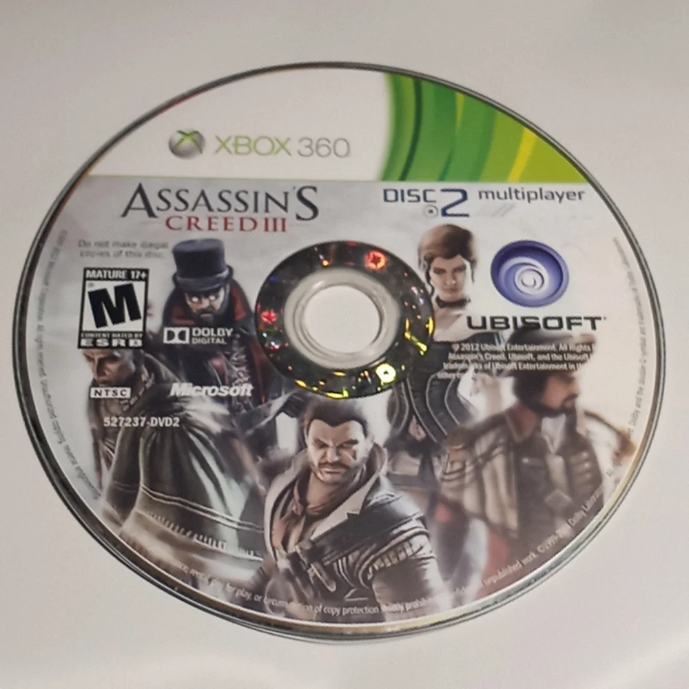 XBOX 360 ASSASSINS CREED III VIDEO GAME